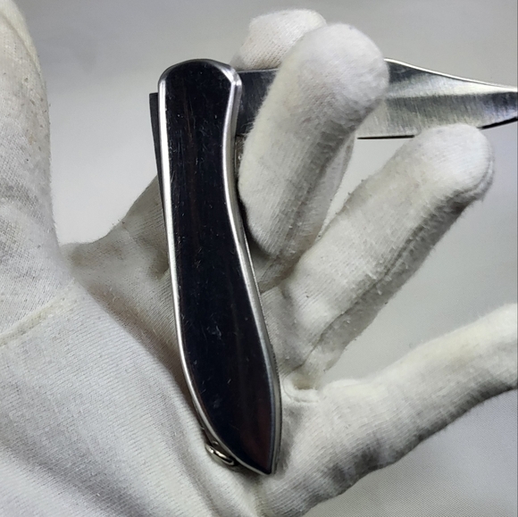 Silver Pocket Knife with Gold Accent - Picture 7 of 14